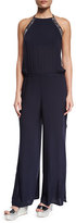 Thumbnail for your product : OndadeMar Hand-Embroidered Split Wide-Leg Jumpsuit