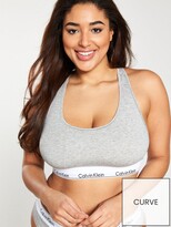 Thumbnail for your product : Calvin Klein Modern Cotton Plus Unlined Bralette - Grey Heather