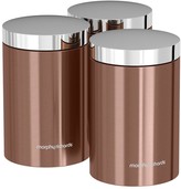 Thumbnail for your product : Morphy Richards Accents Set of 3 Storage Canisters Copper