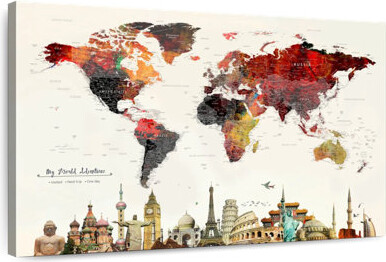 17 Stories My World Adventures Push Pin Travel Milstead II