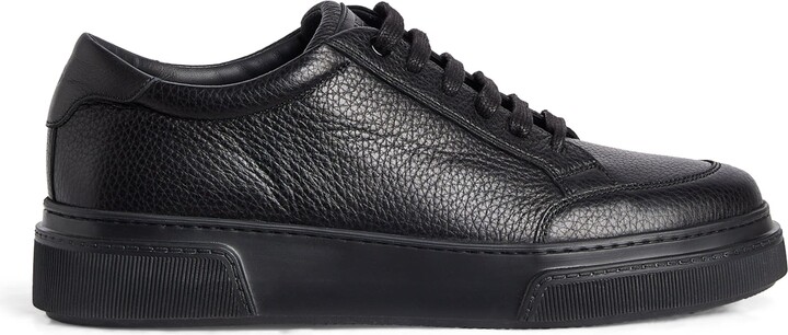 Giorgio Armani Leather Low-Top Sneakers