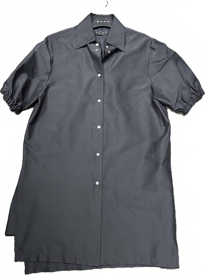 Shan Women Puff Sleeve Dress In Caviar