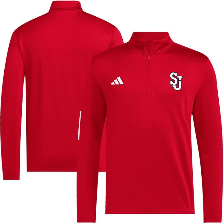 Adidas Men's Red St. John's Red Storm Half-Zip Pullover Golf Jacket
