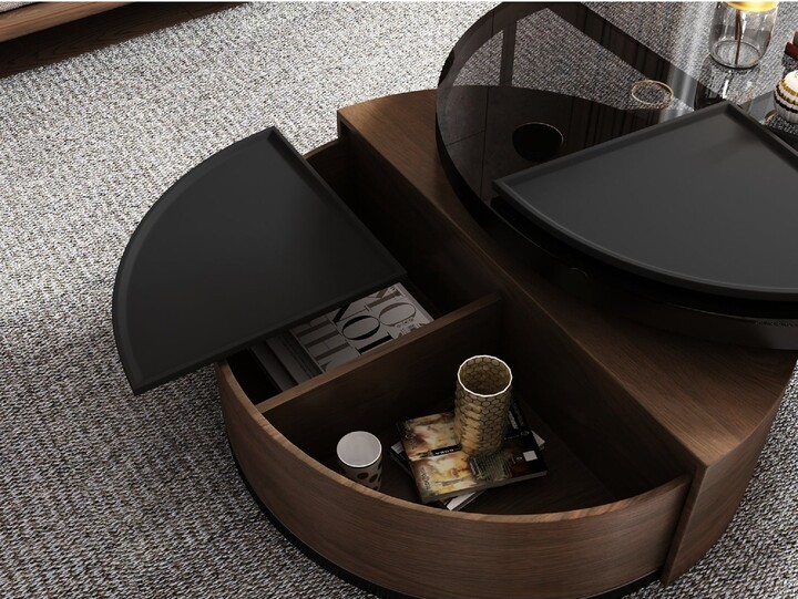 JASIWAY Drum Coffee Table with Storage ShopStyle