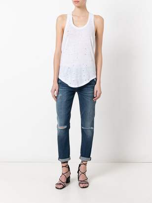 7 For All Mankind ripped boyfriend jeans