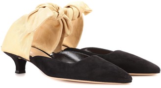 The Row Coco suede mules