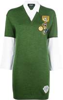 Thumbnail for your product : DSQUARED2 appliqué patch shirt-dress