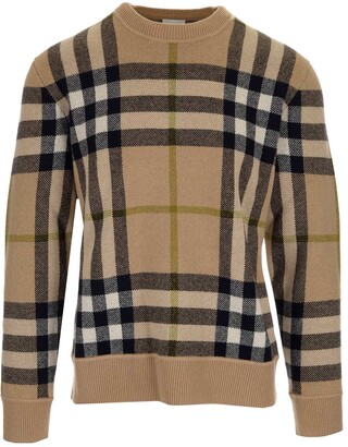 Burberry Black & Brown Patchworked Sweater - ShopStyle