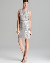 Thumbnail for your product : Aidan Mattox Sheath Dress - Sleeveless Deco Beaded