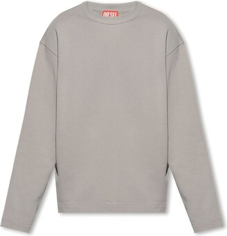 Diesel S-Macsis-Od Logo Patch Oversized Sweatshirt - ShopStyle
