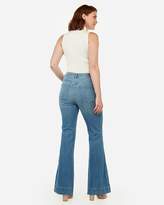 Thumbnail for your product : Express High Waisted Light Wash Bell Flare Jeans
