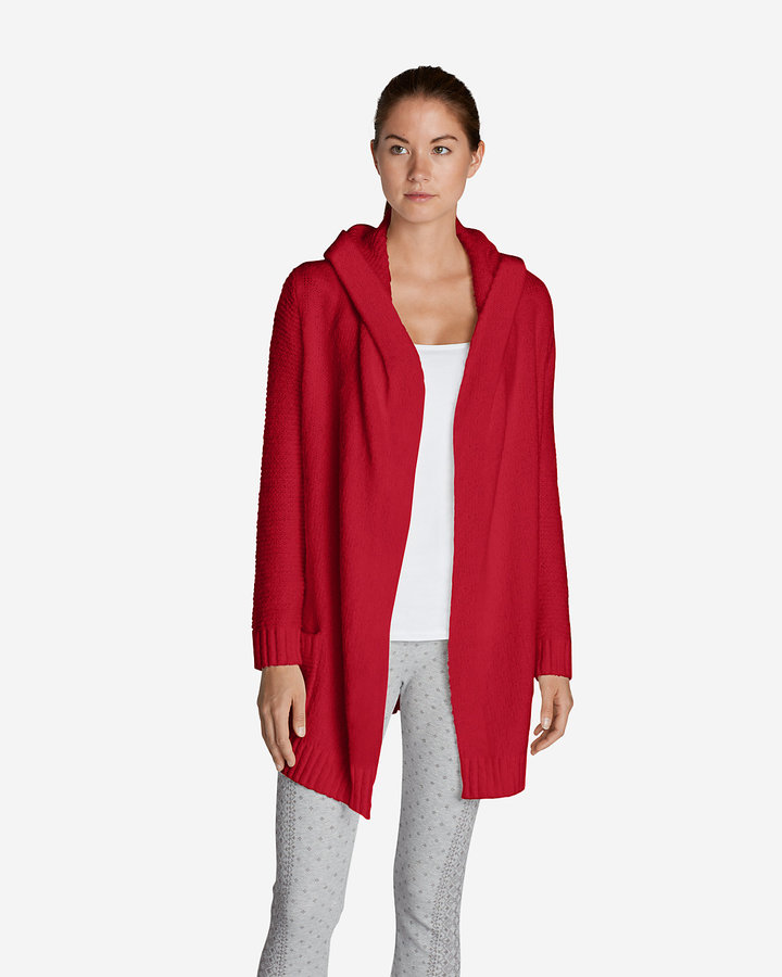 Eddie Bauer Women's Sleep Sweater Hooded Cardigan ShopStyle