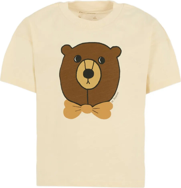 Mini Rodini bear-bow T-shirt