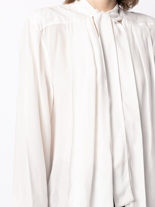 MATÉRIEL Tie-Neck Long-Sleeved Blouse