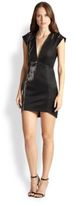 Thumbnail for your product : Mason by Michelle Mason Metallic-Weave Structured Mini Dress