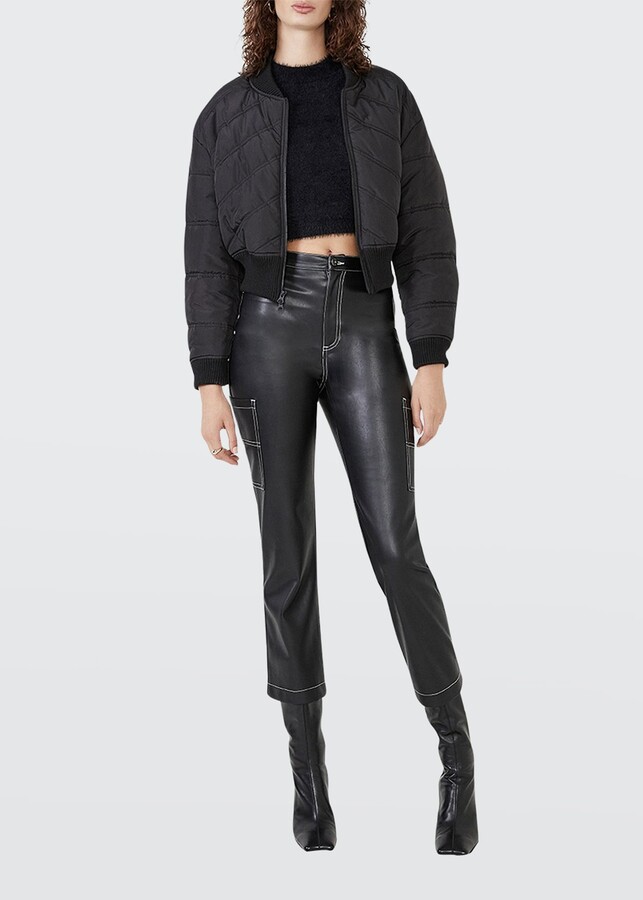 Bardot Tasmin Cropped Puffer Jacket ShopStyle
