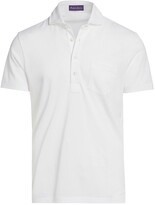 Thumbnail for your product : Ralph Lauren Purple Label Washed Non-Logo Short-Sleeve Polo