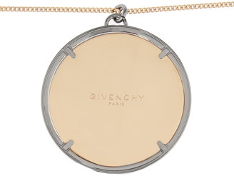 Givenchy Medallion gold-tone and ruthenium-tone necklace