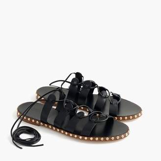 J.Crew Studded lace-up gladiator sandals