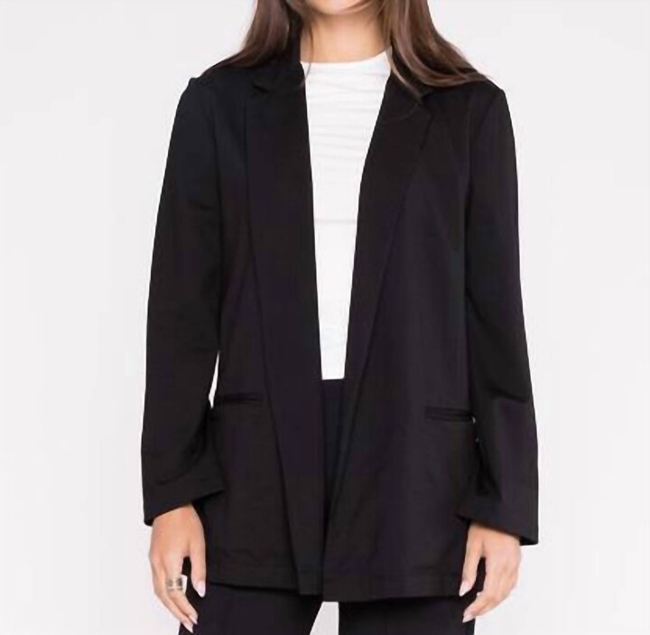 RIPLEY RADER Women's Ponte Knit Oversized Blazer In Black
