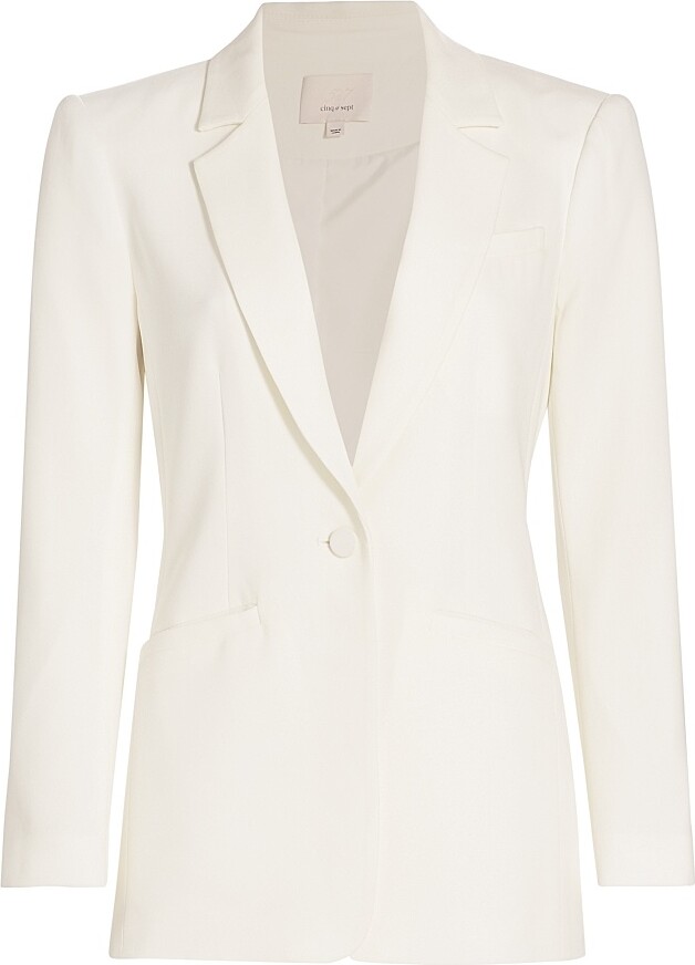 Cinq à Sept Women's Karlie Crepe Blazer - Black - Size 2