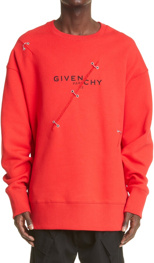 givenchy red sweatshirt