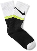 Thumbnail for your product : Nike Swoosh-Print Cotton-Blend Socks