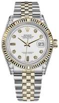 Thumbnail for your product : Rolex Datejust Stainless Steel and Yellow Gold with White Dial 31mm Unisex Watch