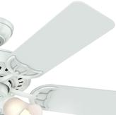 Thumbnail for your product : Hunter Stonington 46 in. Indoor White Ceiling Fan with Light Kit