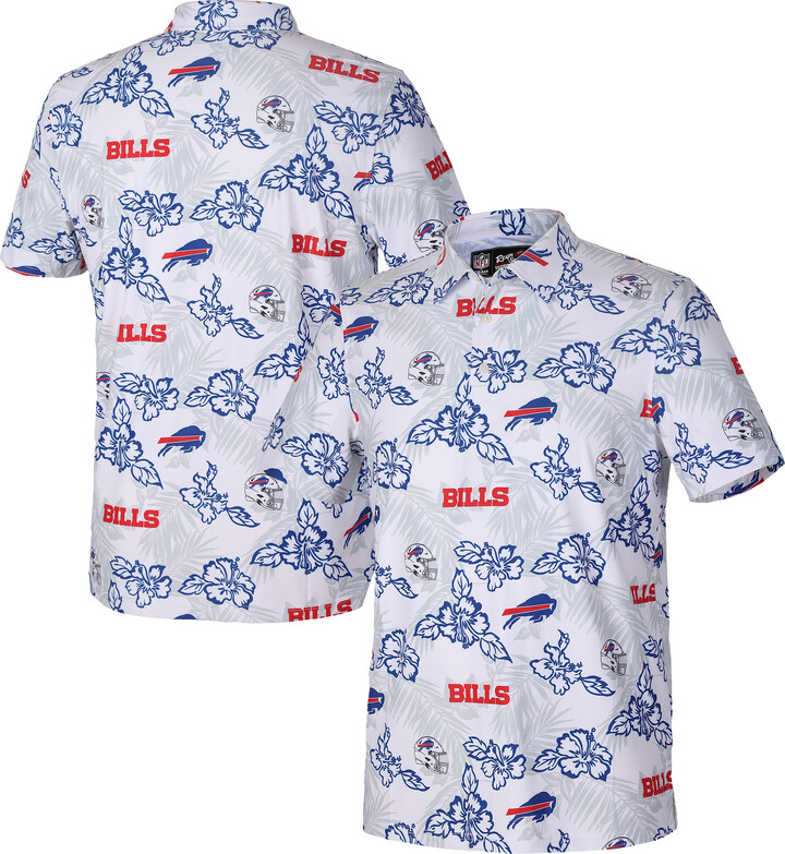 Reyn Spooner Men's White Buffalo Bills Pua Performance Game Day Polo