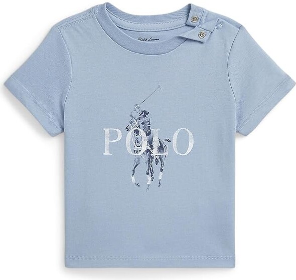 Polo Ralph Lauren Kids Big Pony Cotton Jersey T-Shirts (Infant) Boy's Clothing Estate Blue : 9 Months