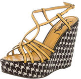 Thumbnail for your product : Saint Laurent Leather Wedge Sandals