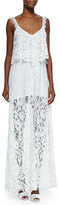 Thumbnail for your product : Alexis Blake Floral-Lace Sleeveless Gown