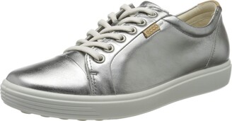 ecco silver trainers