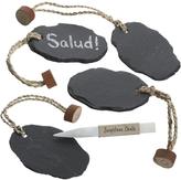 Thumbnail for your product : Crate & Barrel Set of 4 Slate Bottle Tags