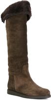 Thumbnail for your product : Ferragamo 'My ease' shearling boots