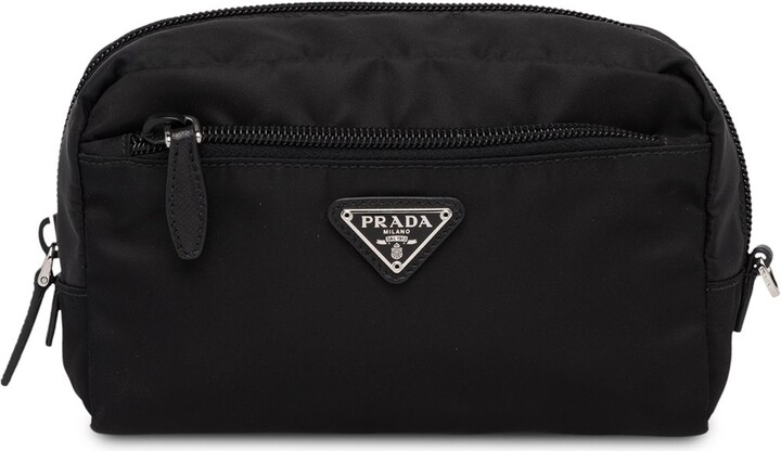 Prada Zip-Around Cosmetic Pouch - ShopStyle Makeup & Travel Bags