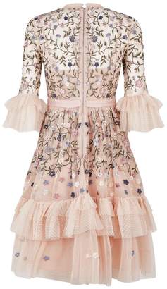 Needle & Thread Dusk Floral Embroidered Dress
