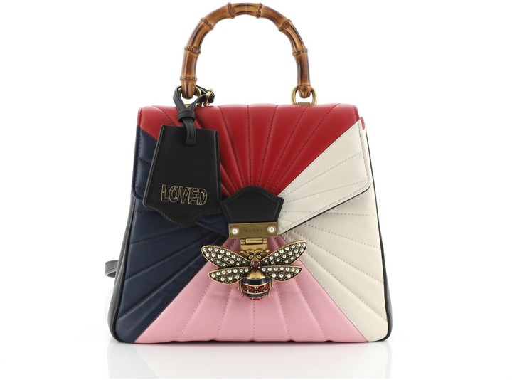 Gucci Queen Margaret Backpack Multicolor Quilted Leather Small