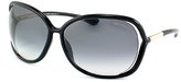 Thumbnail for your product : Tom Ford TF76 Raquel 199 Shiny Black Plastic Sunglasses Grey Gradient Lens