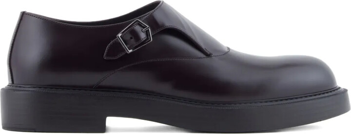 Emporio Armani Single-Buckle Monk Shoes