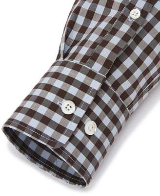 Twillory 120's Brown/Blue Gingham