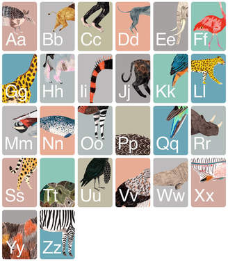 James Barker Animal Alphabet Flash Cards