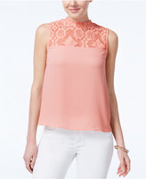 Thumbnail for your product : Lily Black Juniors' Lace-Back Top