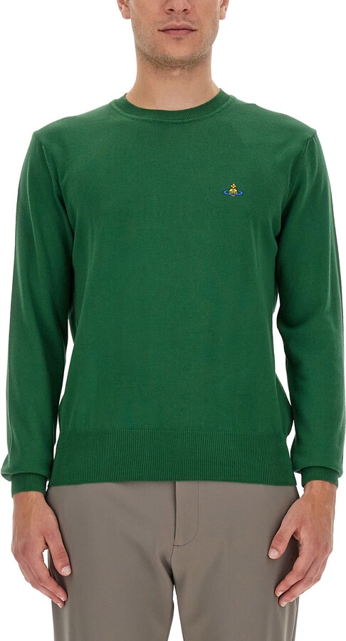 Vivienne Westwood Black Embroidered Logo Sweatshirt - ShopStyle