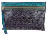 Thumbnail for your product : Lanvin Snakeskin Zip Clutch