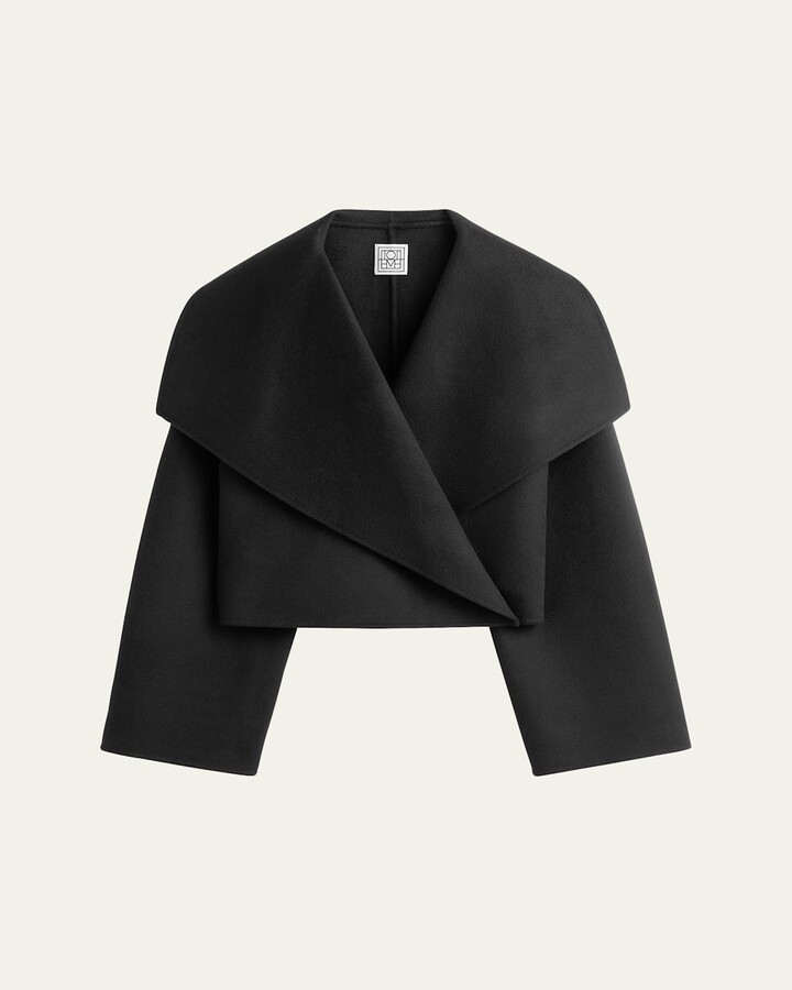 Totême Cropped Signature Double Wool Jacket