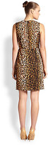 Thumbnail for your product : Shoshanna Silk-Blend Leopard Print Dress