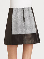 Thumbnail for your product : Nanette Lepore Leather Spinning Skirt