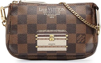 Louis Vuitton Pre-owned Damier Ebène Flap Shoulder Bag